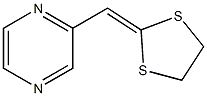 2-(Pyrazin-2-ylmethylene)-1,3-dithiolane Struktur