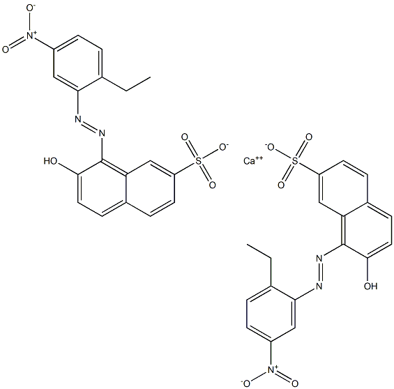 Bis[1-[(2-ethyl-5-nitrophenyl)azo]-2-hydroxy-7-naphthalenesulfonic acid]calcium salt