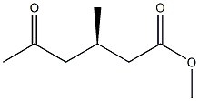 [R,(-)]-3-Methyl-5-oxohexanoic acid methyl ester 结构式