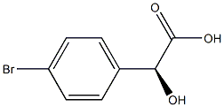 (S)-2-Hydroxy-2-(4-bromophenyl)acetic acid Struktur