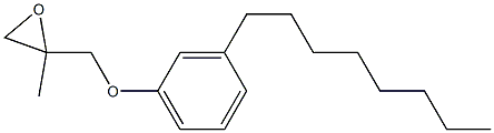3-Octylphenyl 2-methylglycidyl ether Structure