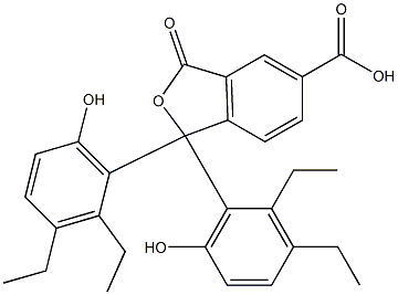  1,1-Bis(2,3-diethyl-6-hydroxyphenyl)-1,3-dihydro-3-oxoisobenzofuran-5-carboxylic acid