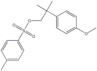 p-Toluenesulfonic acid 2-(4-methoxyphenyl)-2-methylpropyl ester Structure