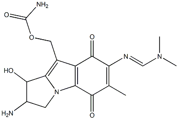 2-Amino-9-(aminocarbonyloxymethyl)-2,3-dihydro-1-hydroxy-6-methyl-7-[(dimethylamino)methyleneamino]-1H-pyrrolo[1,2-a]indole-5,8-dione|