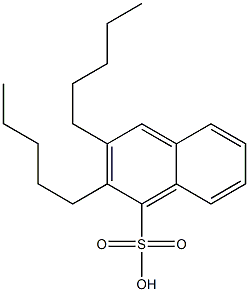 2,3-ジペンチル-1-ナフタレンスルホン酸 化学構造式