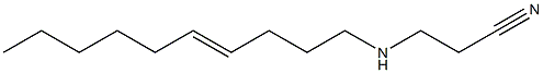 N-(2-Cyanoethyl)-4-decenylamine Struktur