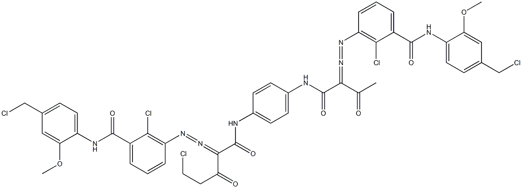  3,3'-[2-(Chloromethyl)-1,4-phenylenebis[iminocarbonyl(acetylmethylene)azo]]bis[N-[4-(chloromethyl)-2-methoxyphenyl]-2-chlorobenzamide]