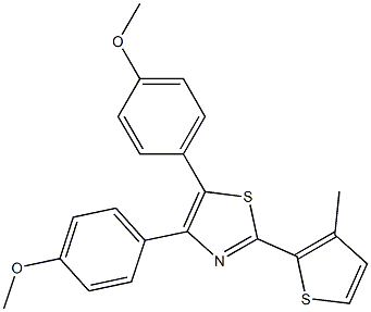 4,5-Bis(4-methoxyphenyl)-2-(3-methyl-2-thienyl)thiazole