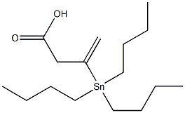 3-(トリブチルスタンニル)-3-ブテン酸 化学構造式