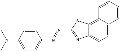 4-[[Naphtho[2,1-d]thiazol-2-yl]azo]-N,N-dimethylaniline Structure