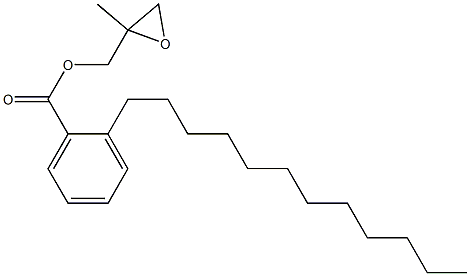 2-Dodecylbenzoic acid 2-methylglycidyl ester Struktur