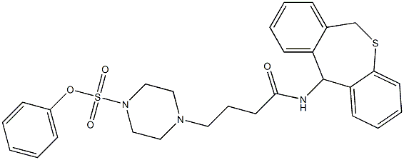 4-[4-Phenoxysulfonyl-1-piperazinyl]-N-[(6,11-dihydrodibenzo[b,e]thiepin)-11-yl]butyramide