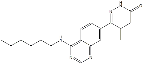 4,5-Dihydro-5-methyl-6-(4-hexylaminoquinazolin-7-yl)pyridazin-3(2H)-one