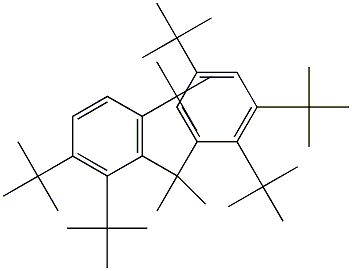 2-(2,3,5-Tri-tert-butylphenyl)-2-(2,3,6-tri-tert-butylphenyl)propane,,结构式