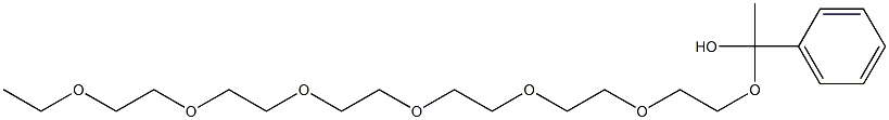 2-Phenyl-2-methyl-1,3,6,9,12,15,18,21-octaoxatricosane Structure