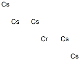 Chromium pentacesium,,结构式