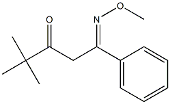 1-Methoxyimino-4,4-dimethyl-1-phenyl-3-pentanone Structure