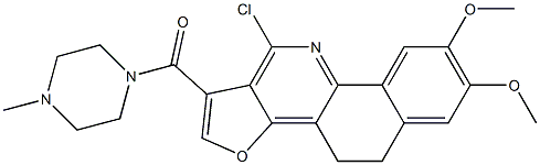 4,5-Dihydro-7,8-dimethoxy-11-chloro-1-[(4-methylpiperazin-1-yl)carbonyl]benzo[h]furo[3,2-c]quinoline|