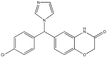6-[(4-Chlorophenyl)(1H-imidazol-1-yl)methyl]-2H-1,4-benzoxazin-3(4H)-one,,结构式