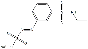 m-(Ethylsulfamoyl)benzenediazosulfonic acid sodium salt Structure