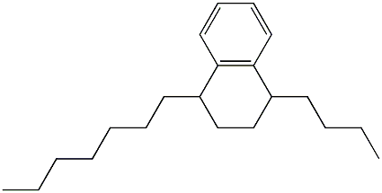1-Butyl-4-heptyl-1,2,3,4-tetrahydronaphthalene,,结构式