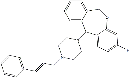 11-(4-Cinnamyl-1-piperazinyl)-3-fluoro-6,11-dihydrodibenz[b,e]oxepin|