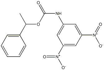 N-(3,5-Dinitrophenyl)carbamic acid 1-phenylethyl ester Structure