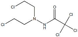 2,2,2-Trichloro-N',N'-bis(2-chloroethyl)acetohydrazide 结构式