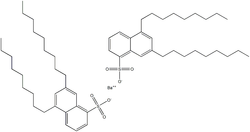 Bis(5,7-dinonyl-1-naphthalenesulfonic acid)barium salt,,结构式