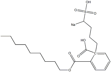 Phthalic acid 1-nonyl 2-(4-sodiosulfobutyl) ester 结构式
