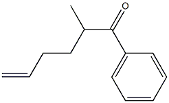 1-フェニル-2-メチル-5-ヘキセン-1-オン 化学構造式