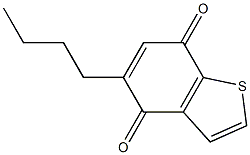 5-Butyl-4,7-dihydrobenzo[b]thiophene-4,7-dione,,结构式