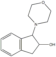 2,3-Dihydro-1-(4-morpholinyl)-1H-inden-2-ol 结构式
