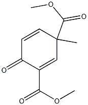 1-Methyl-4-oxo-2,5-cyclohexadiene-1,3-dicarboxylic acid dimethyl ester,,结构式