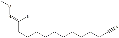 12-Bromo-12-(methoxyimino)dodecanenitrile Structure