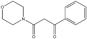 1-Phenyl-3-morpholinopropane-1,3-dione,,结构式