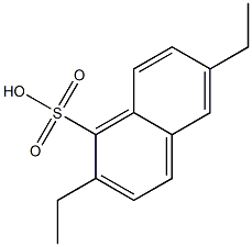 2,6-ジエチル-1-ナフタレンスルホン酸 化学構造式