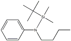 N-Butyl-N-(tert-butyldimethylsilyl)aniline Struktur
