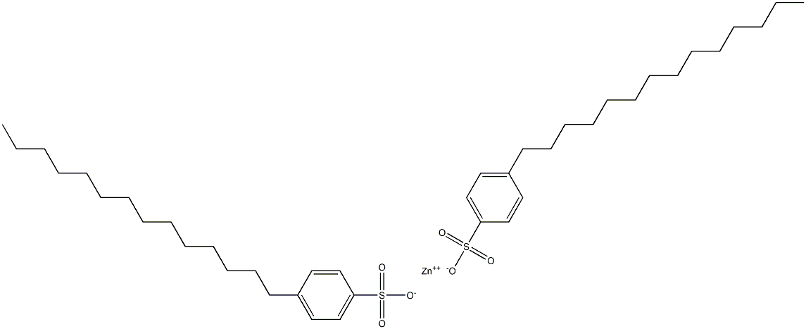 Bis(4-tetradecylbenzenesulfonic acid)zinc salt Structure
