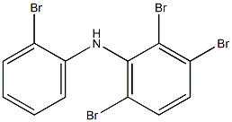 2,3,6-トリブロモフェニル2-ブロモフェニルアミン 化学構造式