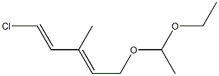 1-クロロ-5-(1-エトキシエトキシ)-3-メチル-1,3-ペンタジエン 化学構造式