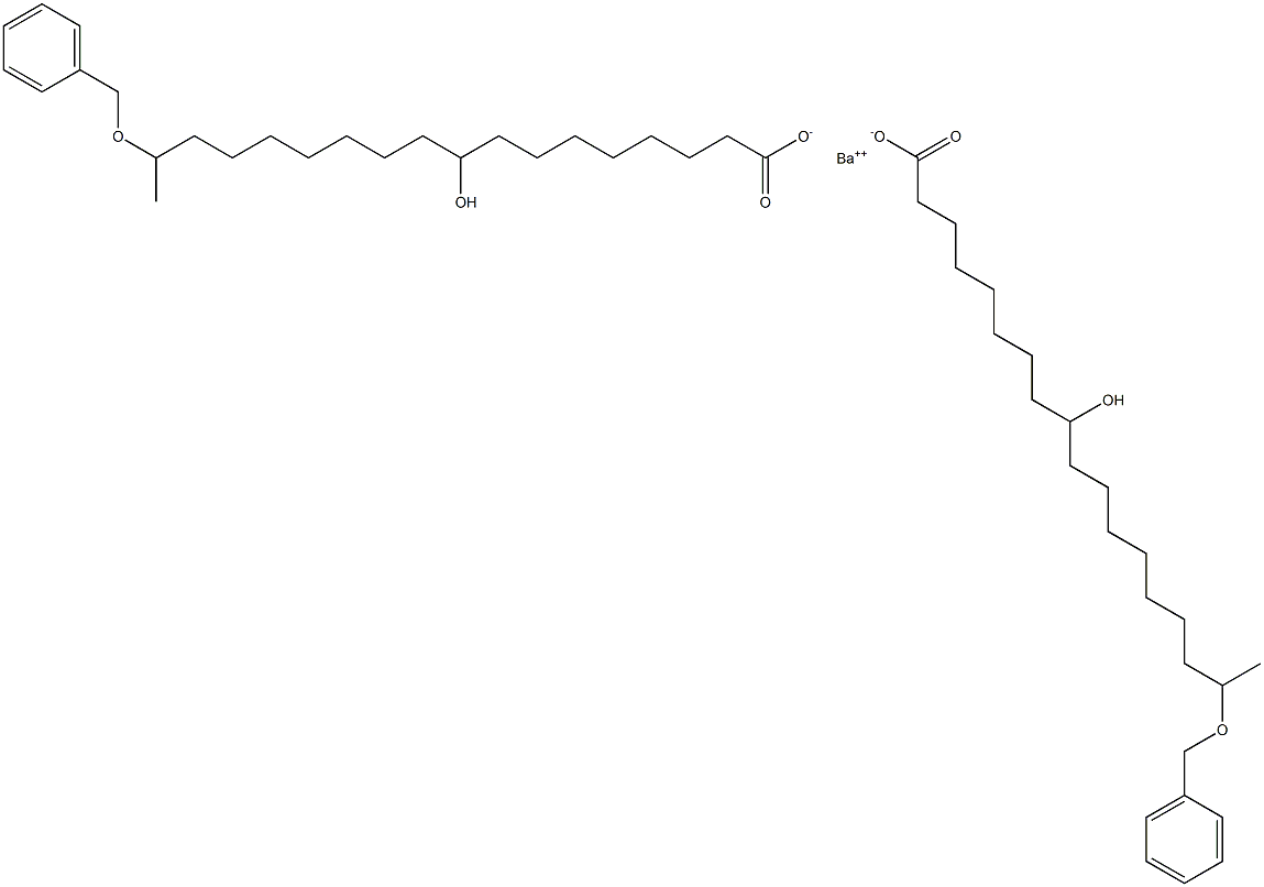 Bis(17-benzyloxy-9-hydroxystearic acid)barium salt