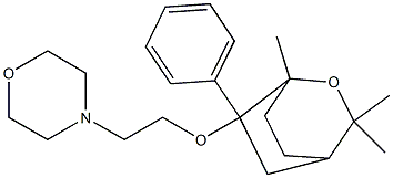 1,3,3-Trimethyl-6-phenyl-6-(2-morpholinoethoxy)-2-oxabicyclo[2.2.2]octane Structure