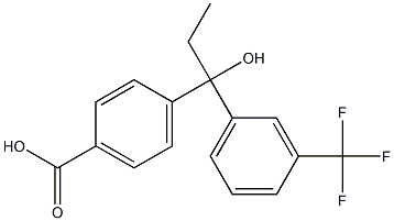 4-[1-[3-(Trifluoromethyl)phenyl]-1-hydroxypropyl]benzoic acid