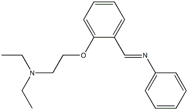 N-[o-[2-(Diethylamino)ethoxy]benzylidene]aniline Structure