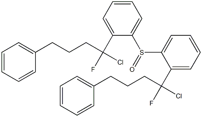 [1-Chloro-1-fluoro-4-phenylbutyl]phenyl sulfoxide 结构式