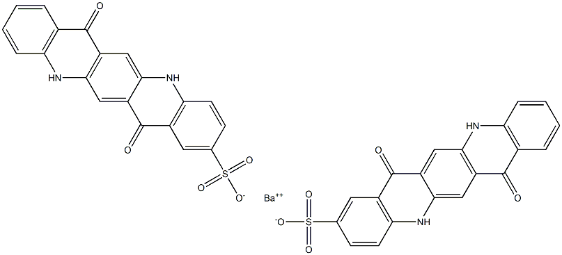  Bis[5,7,12,14-tetrahydro-7,14-dioxoquino[2,3-b]acridine-2-sulfonic acid]barium salt