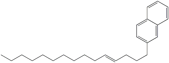 2-(4-Pentadecenyl)naphthalene 结构式