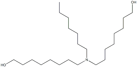 8,8'-(Heptylimino)bis(1-octanol) 结构式