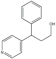 3-フェニル-3-(4-ピリジニル)-1-プロパノール 化学構造式